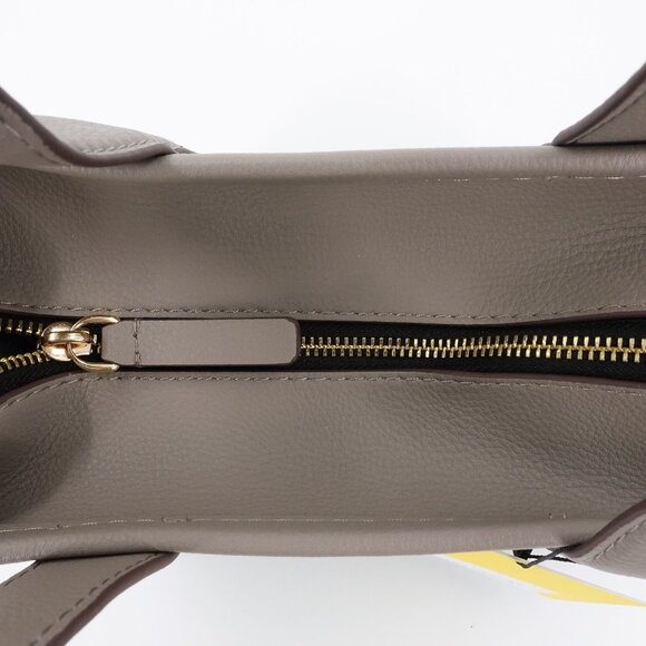 Marc Jacobs Women's The Leather Small Tote Handbag Cement Gray OS - Picture 10 of 16
